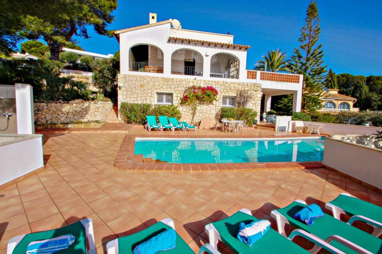 Dos Chicas - Sea View Villa With Private Pool In Moraira Теулада Екстер'єр фото