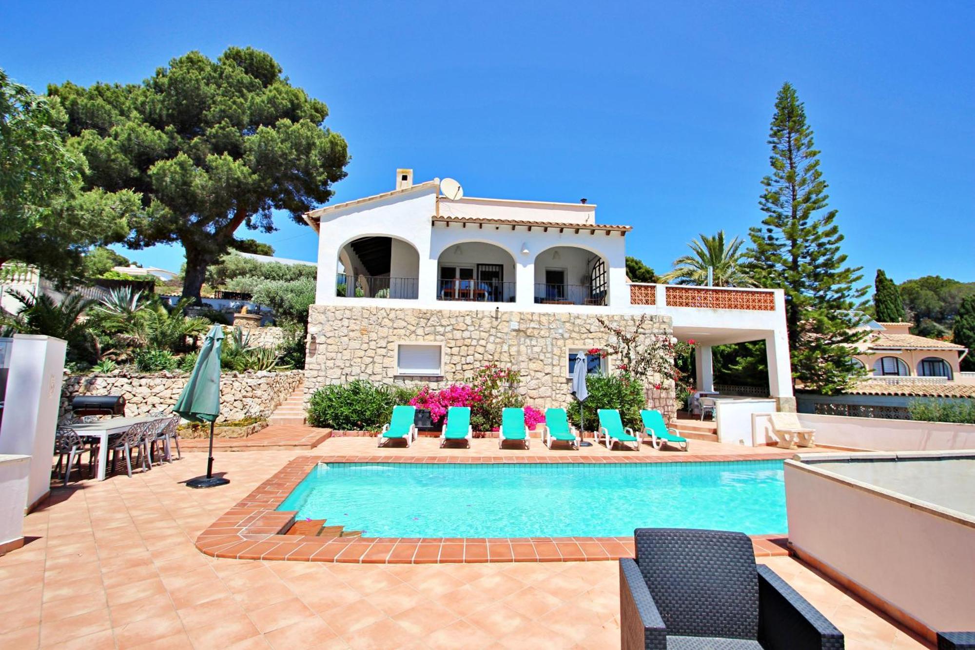 Dos Chicas - Sea View Villa With Private Pool In Moraira Теулада Екстер'єр фото