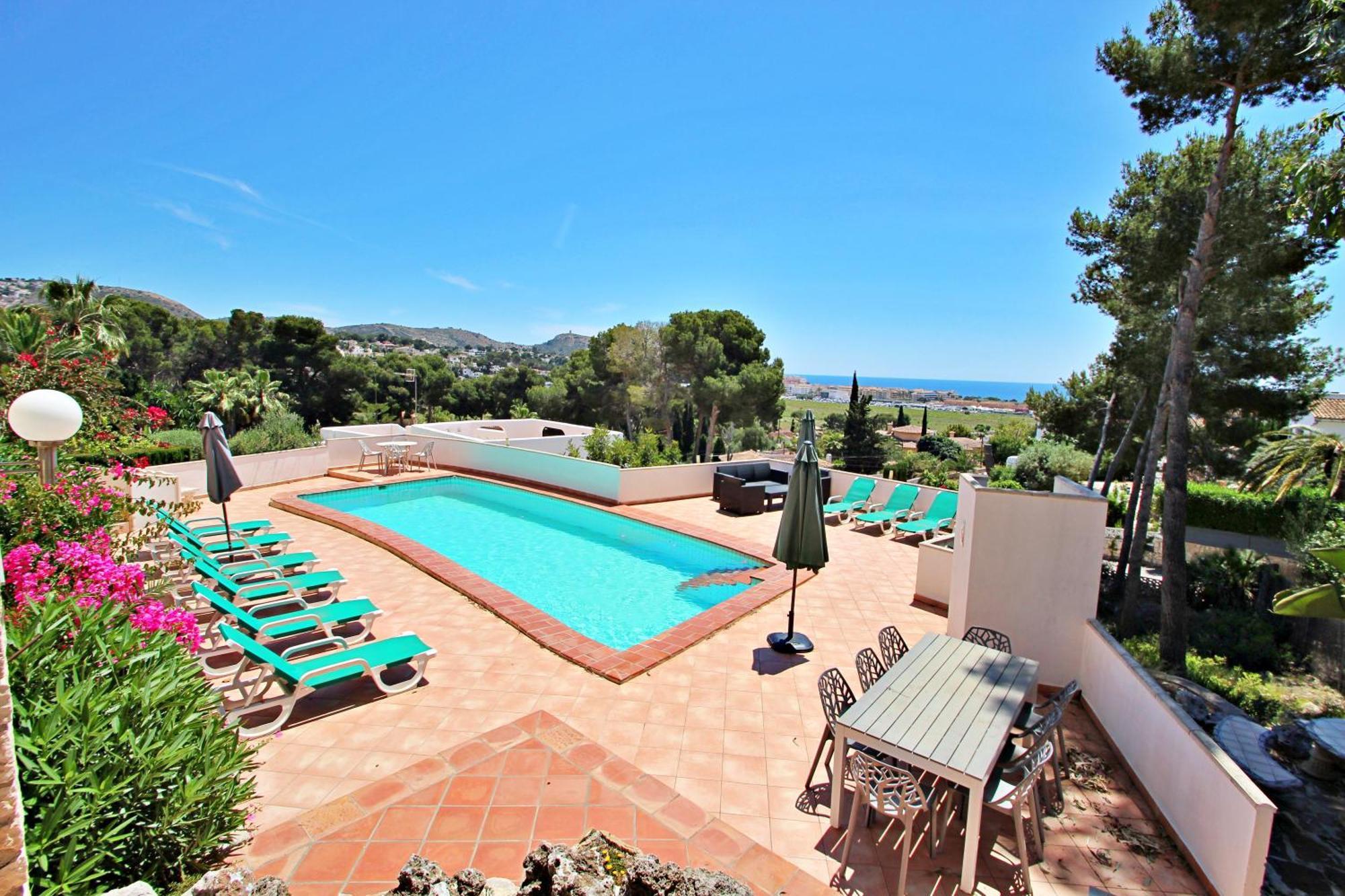 Dos Chicas - Sea View Villa With Private Pool In Moraira Теулада Екстер'єр фото