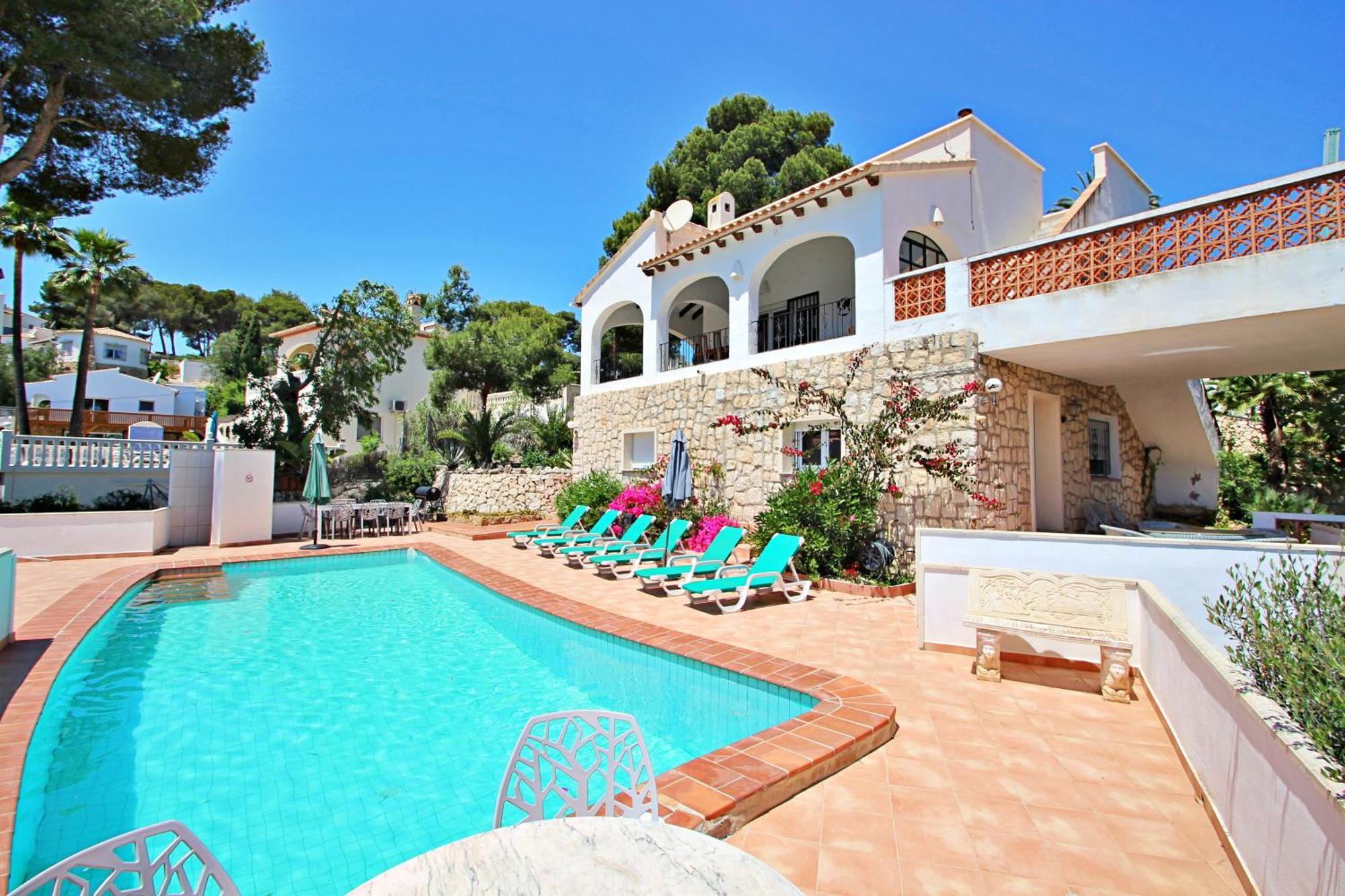 Dos Chicas - Sea View Villa With Private Pool In Moraira Теулада Екстер'єр фото