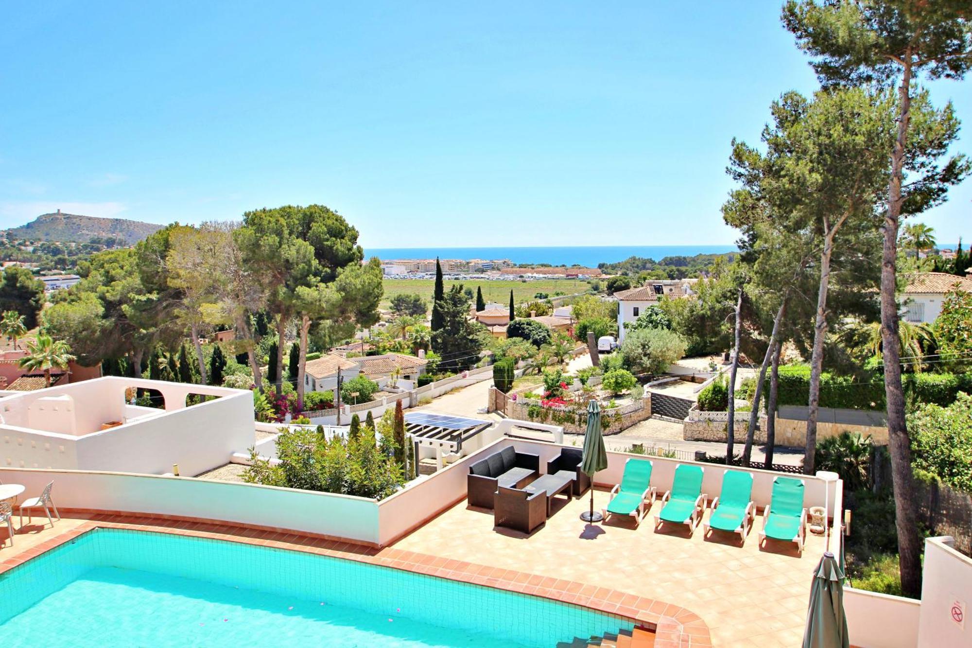 Dos Chicas - Sea View Villa With Private Pool In Moraira Теулада Екстер'єр фото